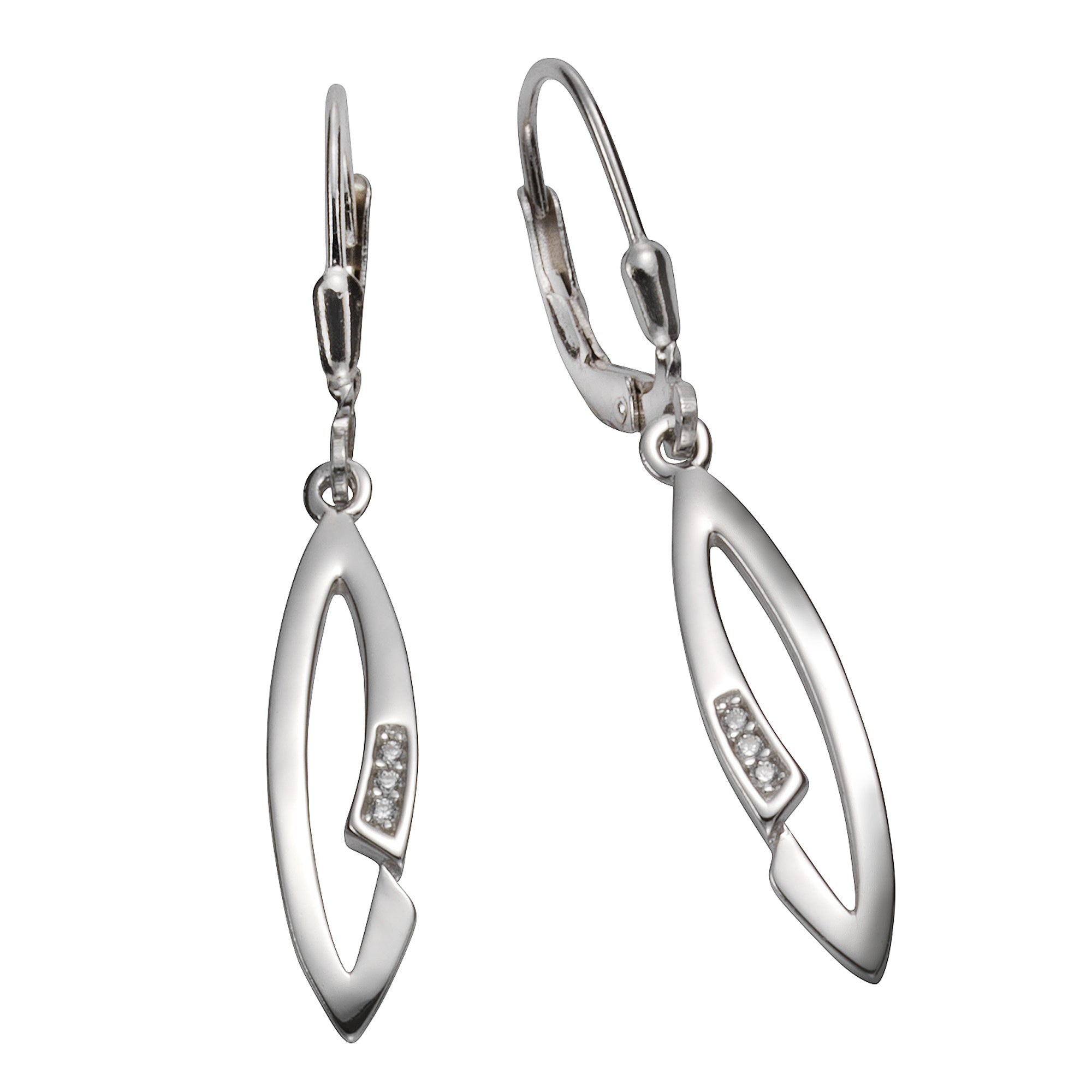 Ohrhänger 925 Silber Zirkonia