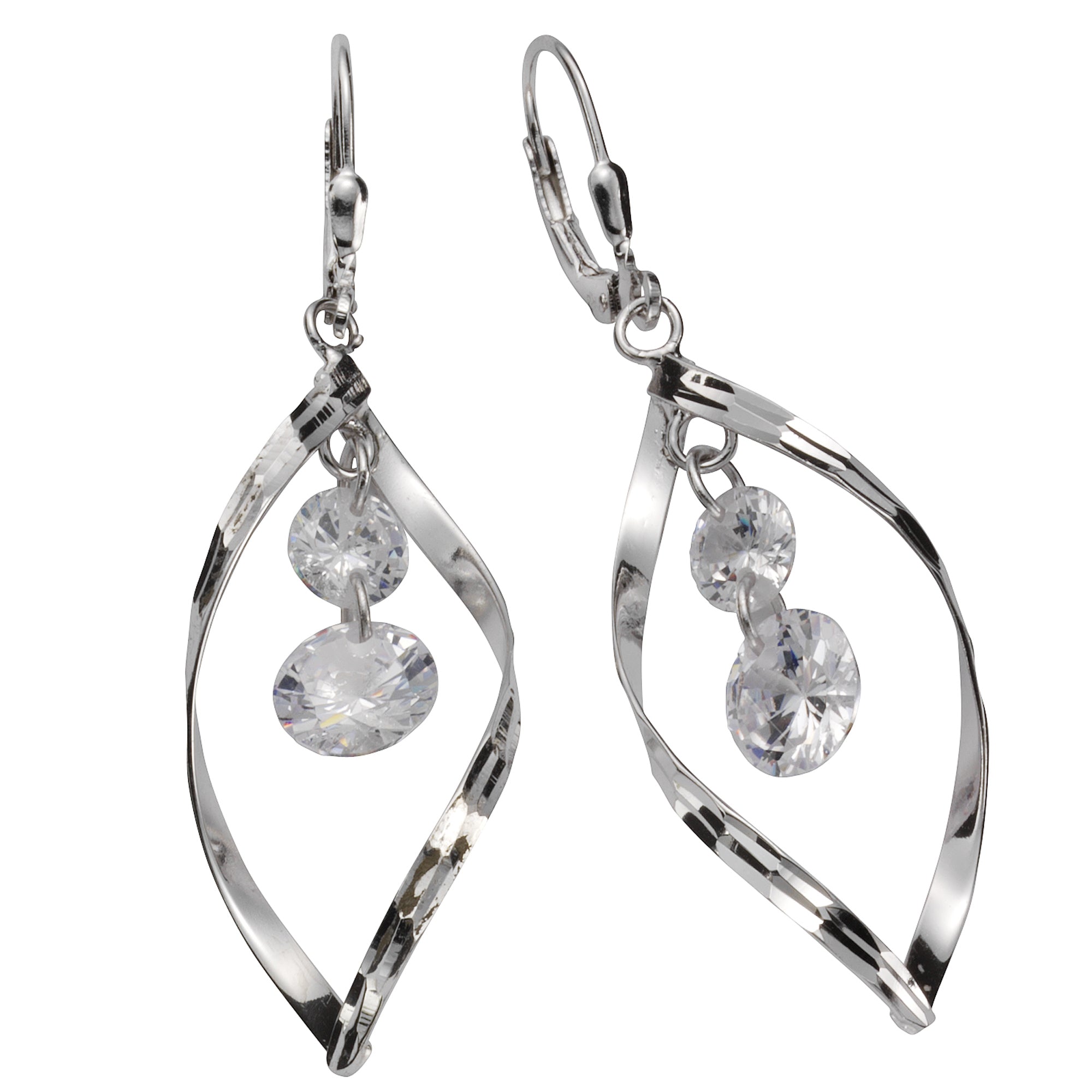 Ohrhänger 925 Silber Zirkonia