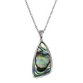 Anhänger mit Kette 925 Silber rhodiniert Abalone