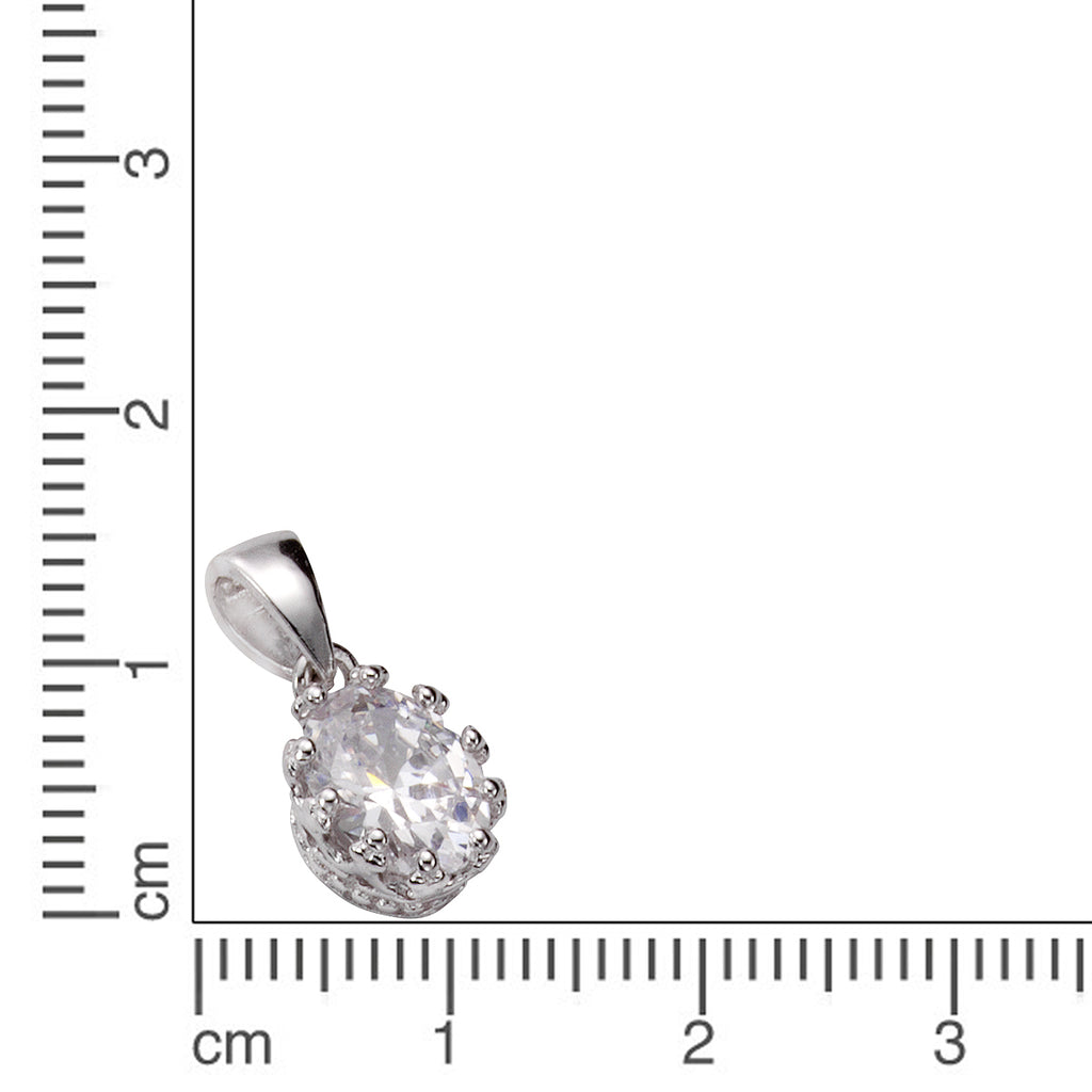 Anhänger Silber 925 rhodiniert Zirkonia