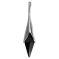 Anhänger 925 Sterling Silber synth. Onyx