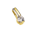 Anhänger 333/- Gold bicolor Zirkonia