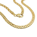 Armband 3,7mm Doppelpanzer 14Kt GOLD 19cm