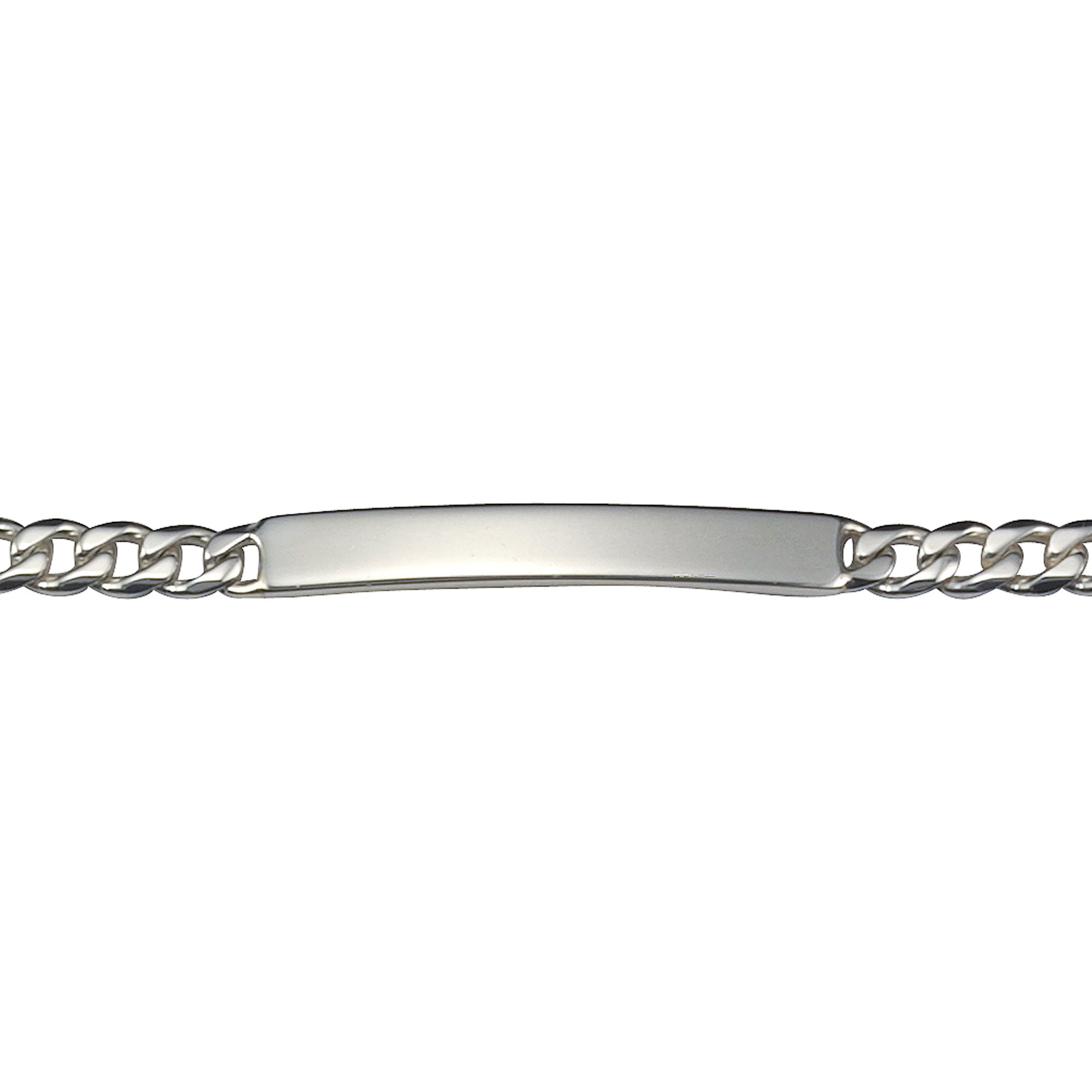 Armband 925 Silber rhodiniert Schildband