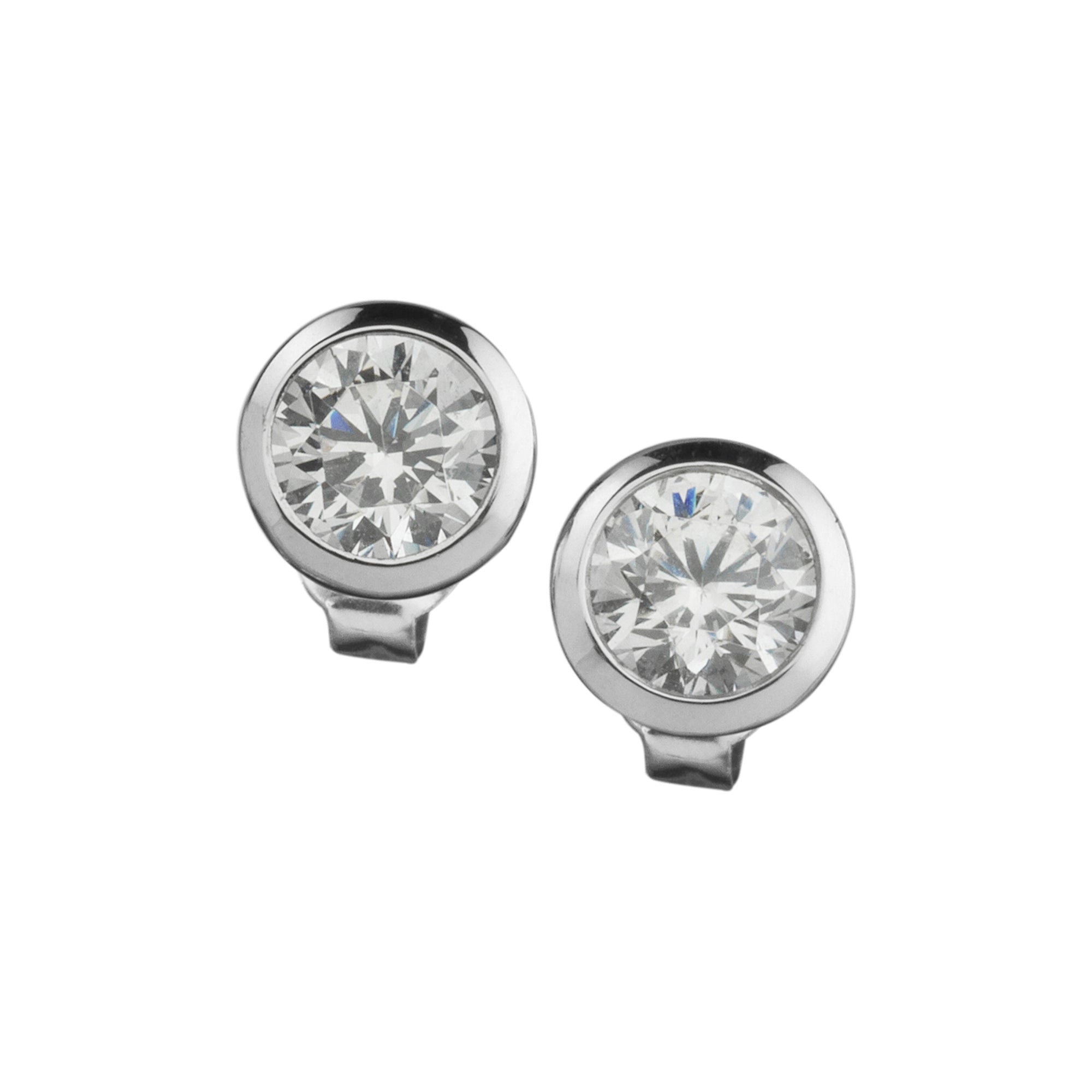 Ohrstecker Silber 925 Zirkonia weiß