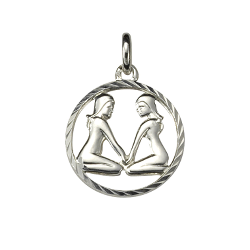 Anhänger 925/- Sterling Silber Sternzeichen Zwillinge