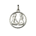 Anhänger 925/- Sterling Silber Sternzeichen Zwillinge