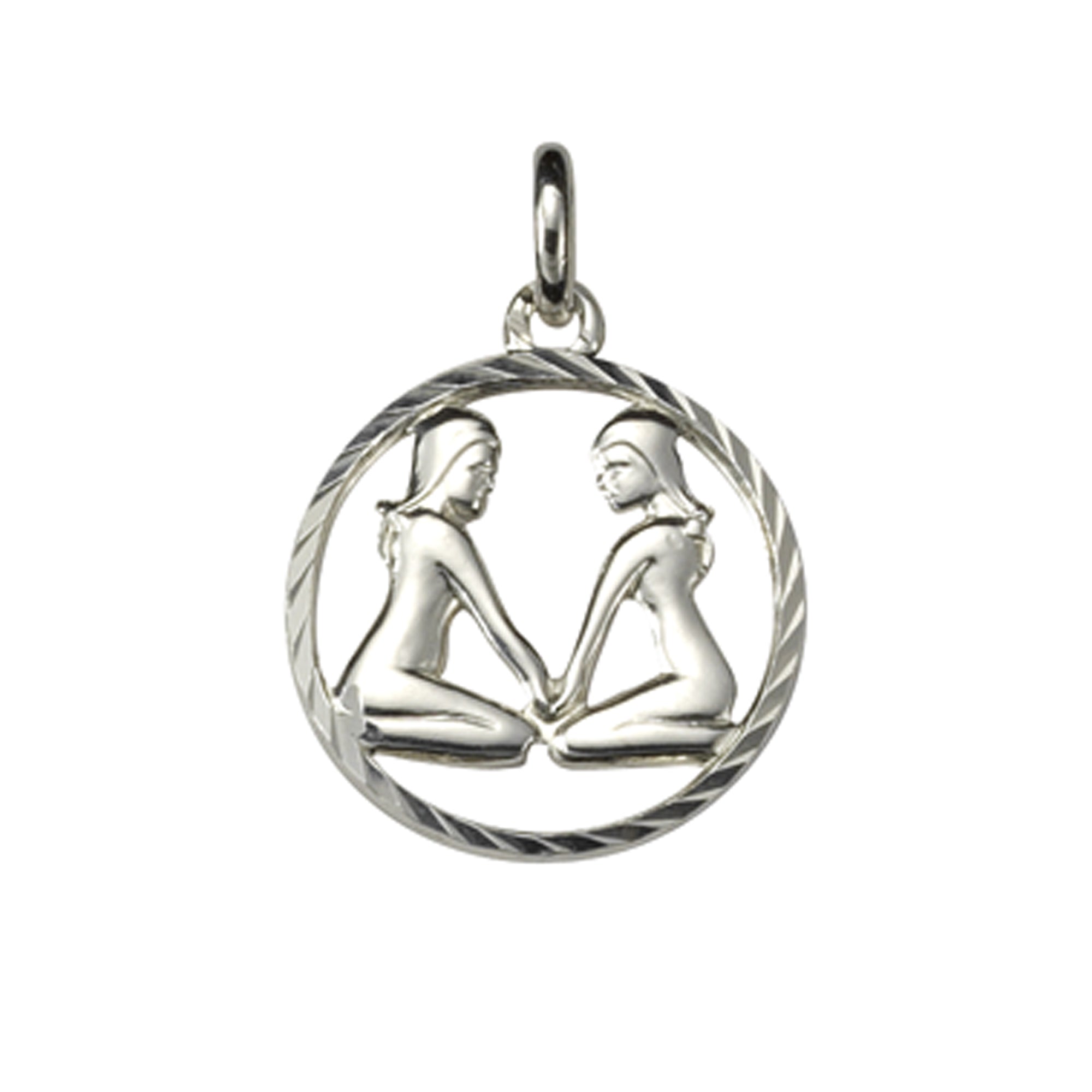 Anhänger 925/- Sterling Silber Sternzeichen Zwillinge