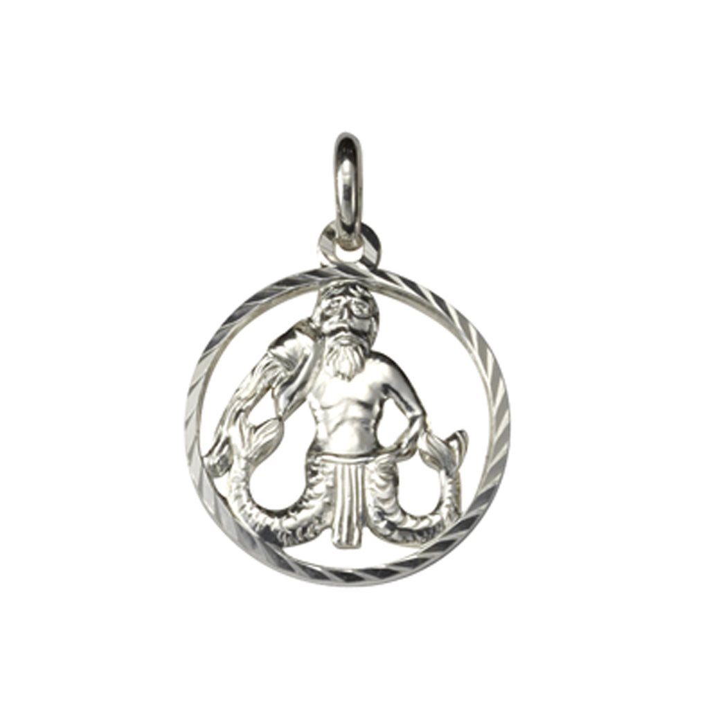 Anhänger 925/- Sterling Silber Sternzeichen Wassermann