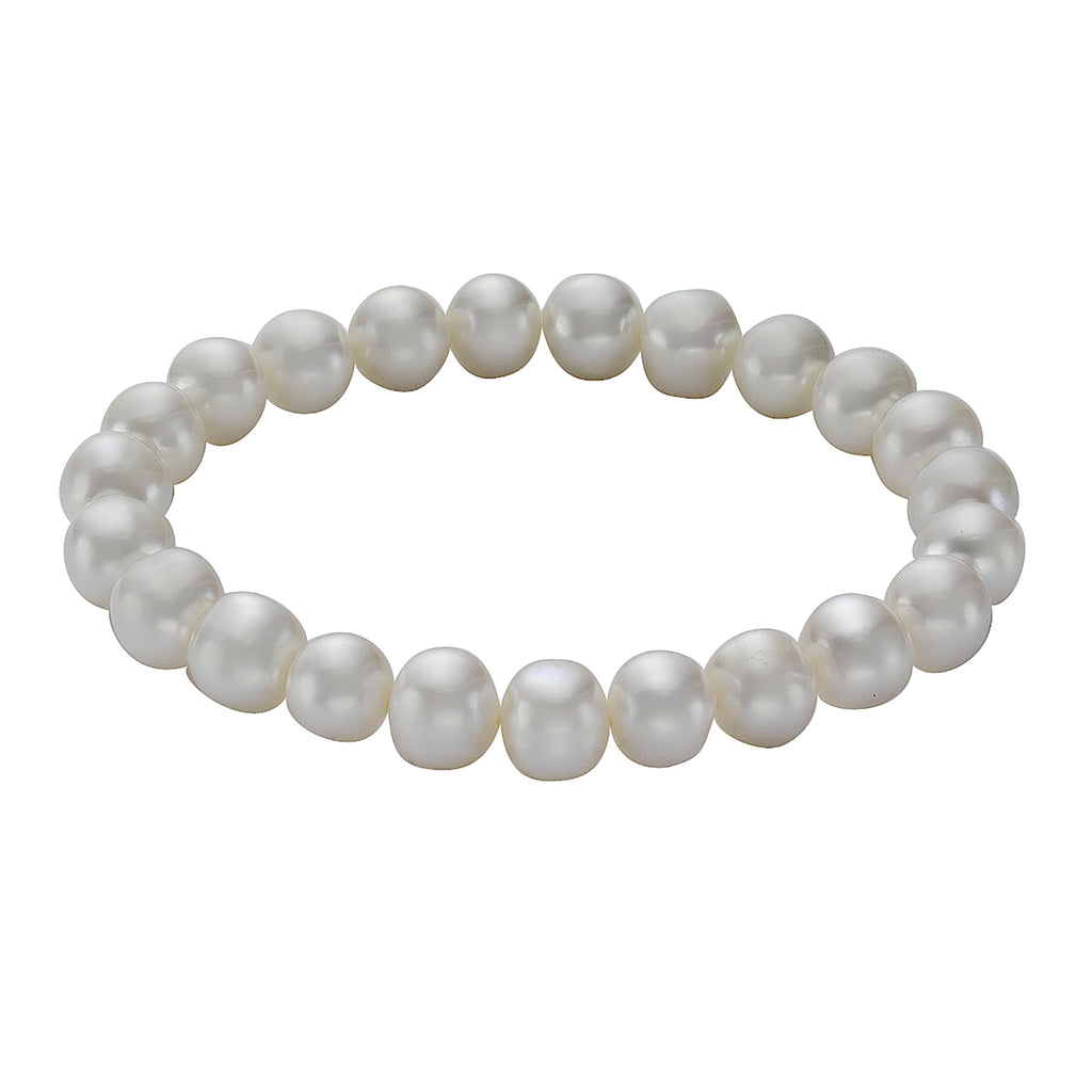 Armband Süßwasserzuchtperlen weiß 8-8,5mm