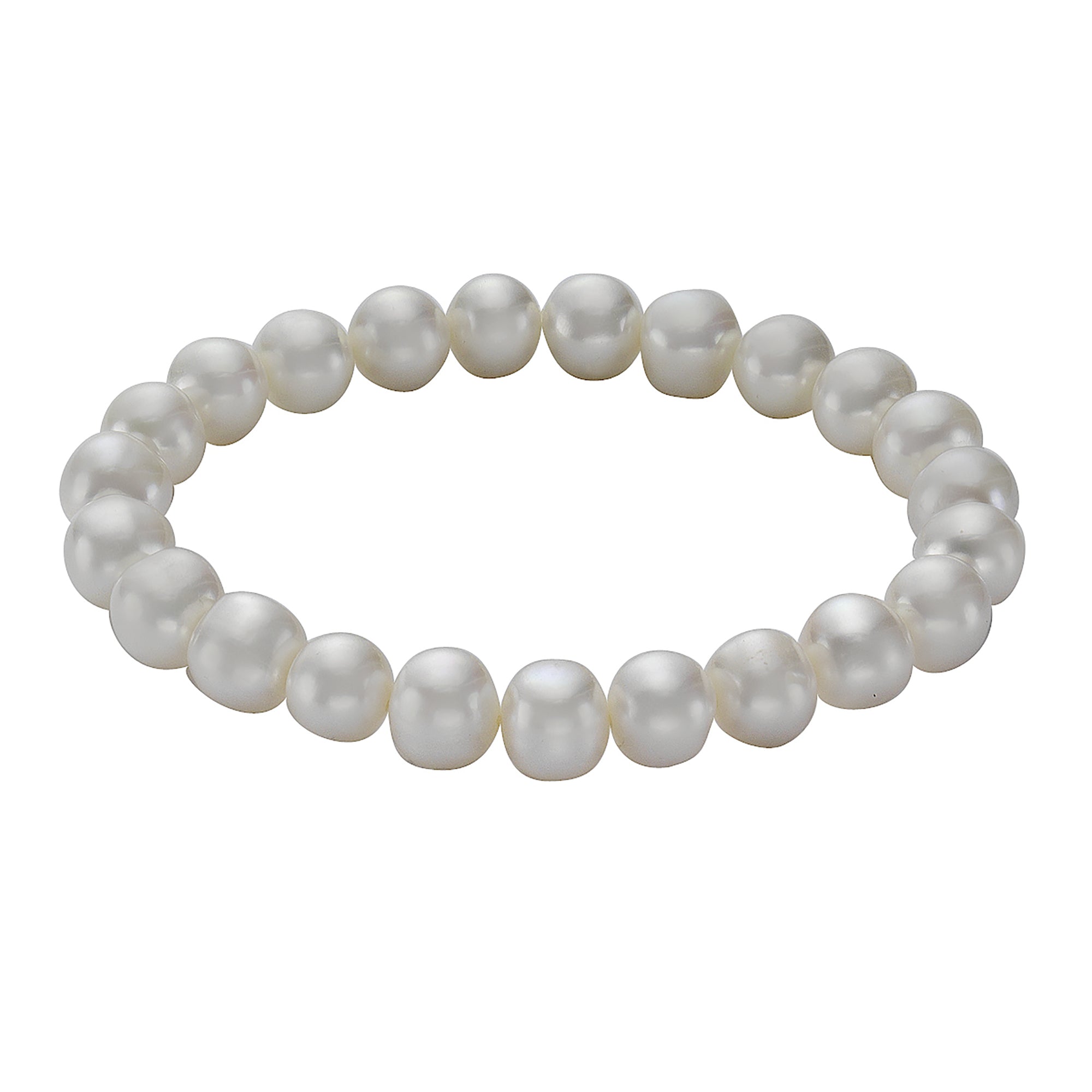 Armband Süßwasserzuchtperlen weiß 8-8,5mm