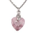 Anhänger mit Kette 925 Sterling Silber Zirkonia pink