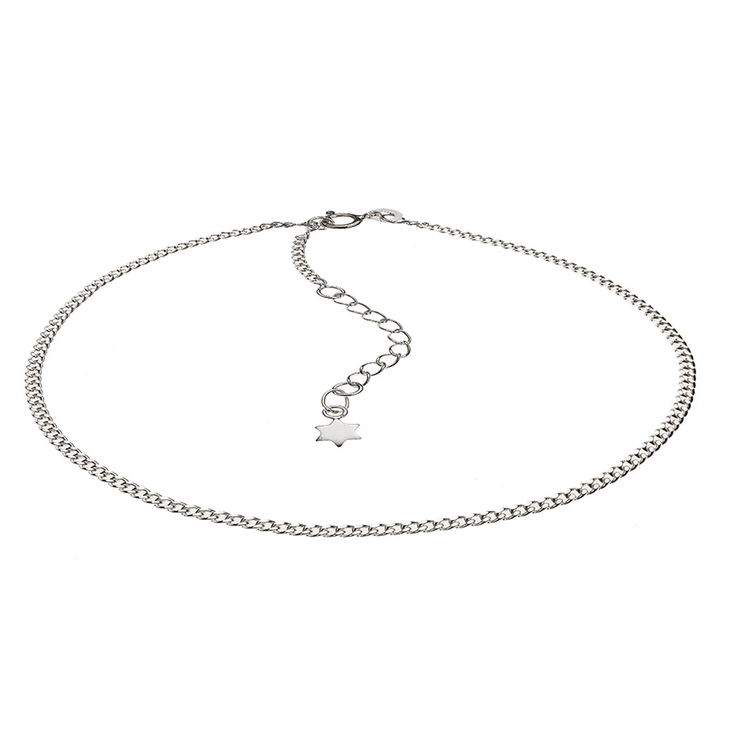 Fusskette 925 Silber Stern Motiv