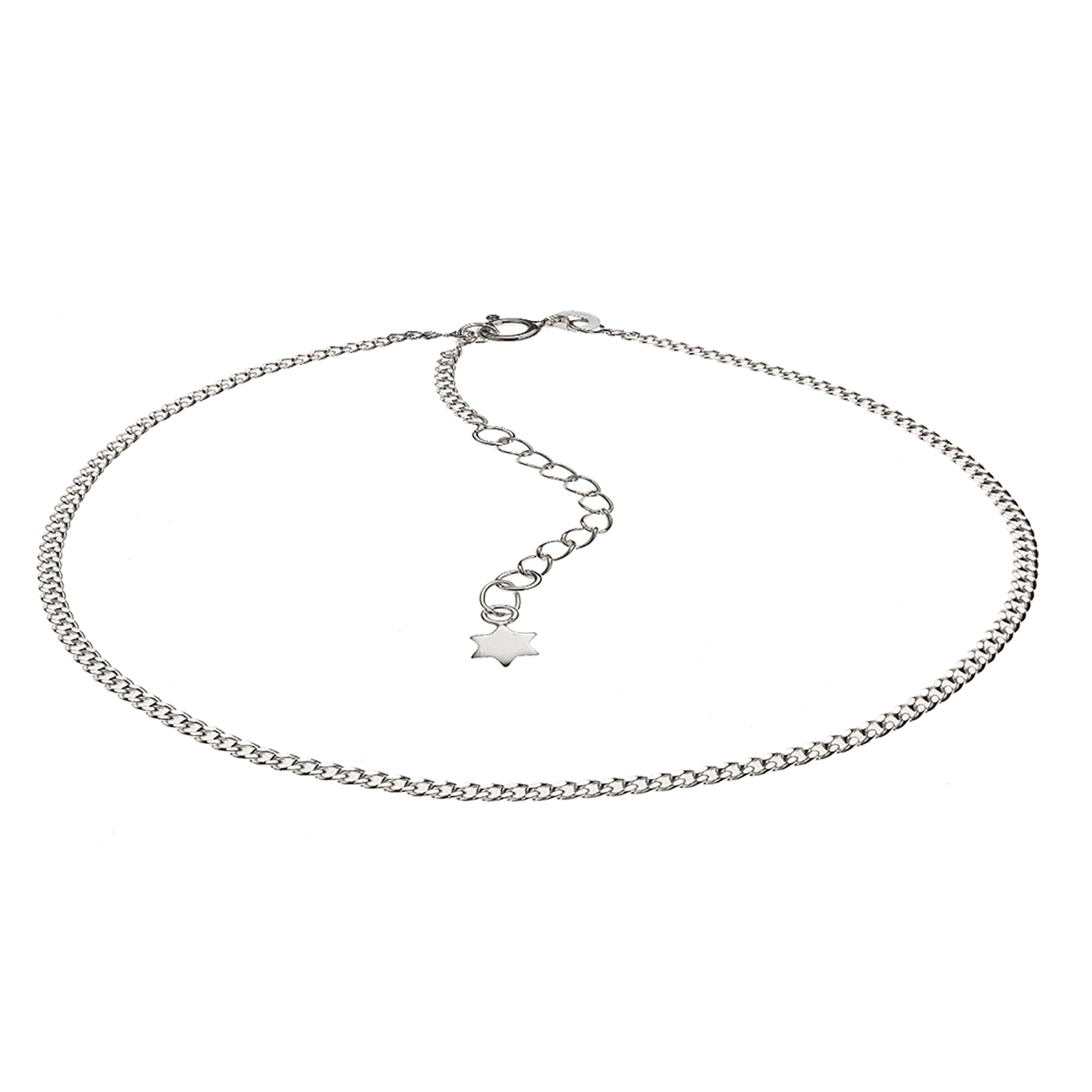 Fusskette 925 Silber Stern Motiv
