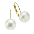 Ohrringe 333 Gold Perlen weiß 8-8,5mm