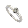 Ring Silber 925 rhodiniert mit Zirkonia weiß