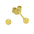 Ohrstecker 333 Gold rund 3mm