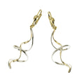 Ohrringe 333 Gold zweifarbig Spirale