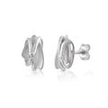 Ohrstecker Silber 925 rhodiniert Zirkonia