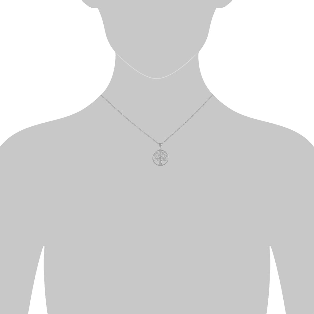 Anhänger mit Kette 925 Sterling Silber Lebensbaum