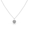 Anhänger mit Kette 925 Silber rhodiniert 12 mm
