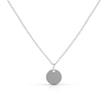 Anhänger mit Kette 925 Silber rhodiniert 15 mm