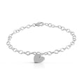 Armband 925 Silber rhodiniert mit Herz Motiv