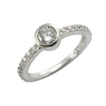 Ring Silber 925 rhodiniert 17x Zirkonia