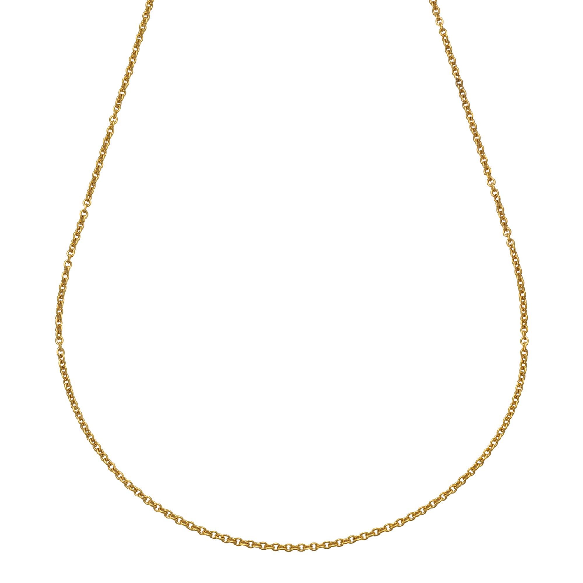 Collier Edelstahl vergoldet Ankerkette 2mm breit