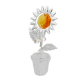 Tischdekoration 70 mm Sonnenblume im Topf
