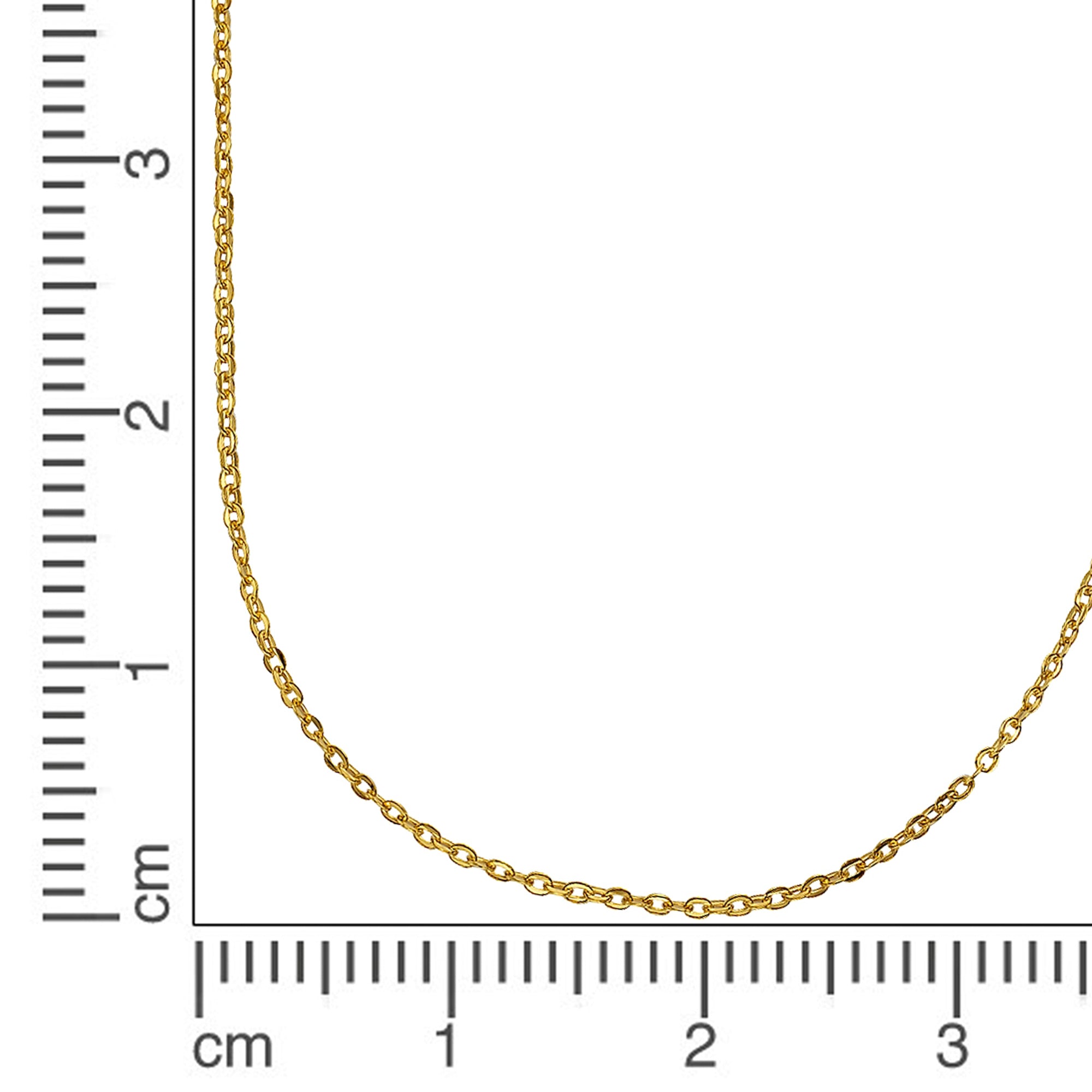 Kette 375 Gold Ankerkette 45cm