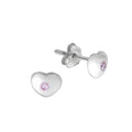 Ohrringe 925 Sterling Silber Herz Zirkonia