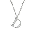 Halskette Silber 925 mit 1x Diamant 0,008ct. Buchstabe D