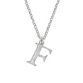 Halskette Silber 925 mit 1x Diamant 0,008ct. Buchstabe F