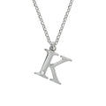Halskette Silber 925 mit 1x Diamant 0,008ct. Buchstabe K
