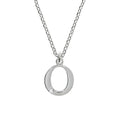 Halskette Silber 925 mit 1x Diamant 0,008ct. Buchstabe O