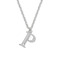Halskette Silber 925 mit 1x Diamant 0,008ct. Buchstabe P