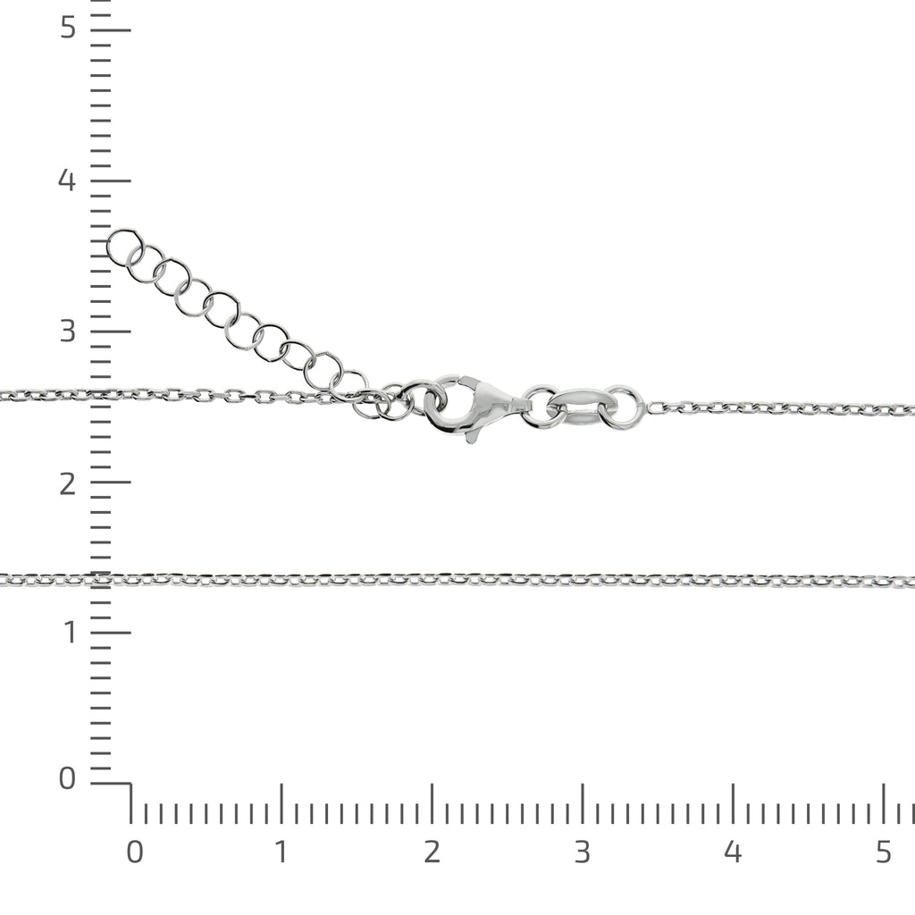 Halskette Silber 925 mit 1x Diamant 0,008ct. Buchstabe S