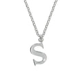 Halskette Silber 925 mit 1x Diamant 0,008ct. Buchstabe S