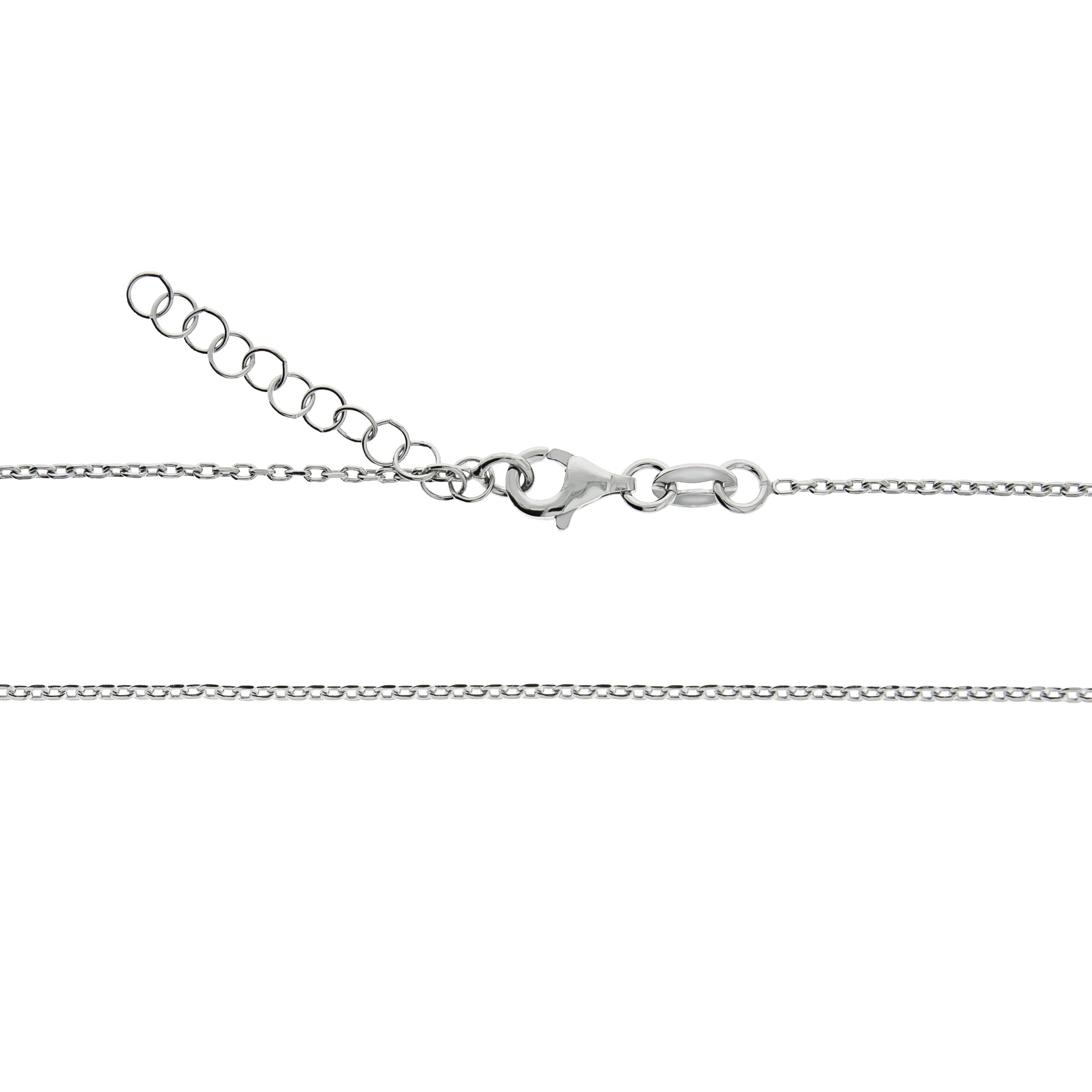 Halskette Silber 925 mit 1x Diamant 0,008ct. Buchstabe T