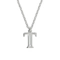 Halskette Silber 925 mit 1x Diamant 0,008ct. Buchstabe T