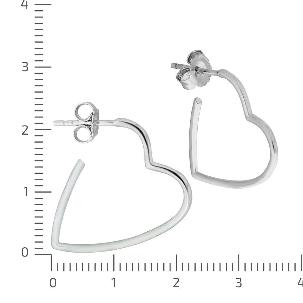 Steck Creolen 925/- Sterling Silber rhodiniert
