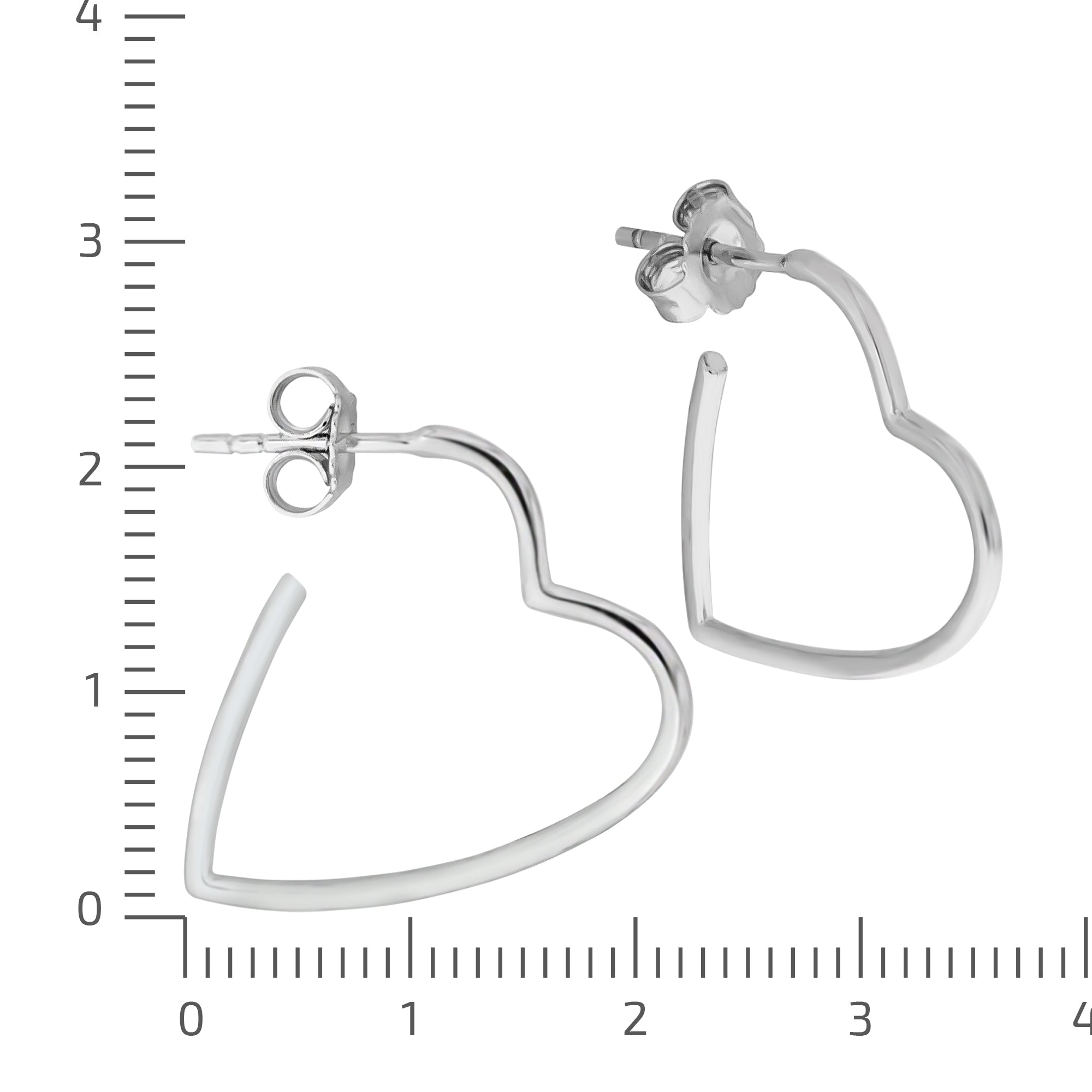 Steck Creolen 925/- Sterling Silber rhodiniert