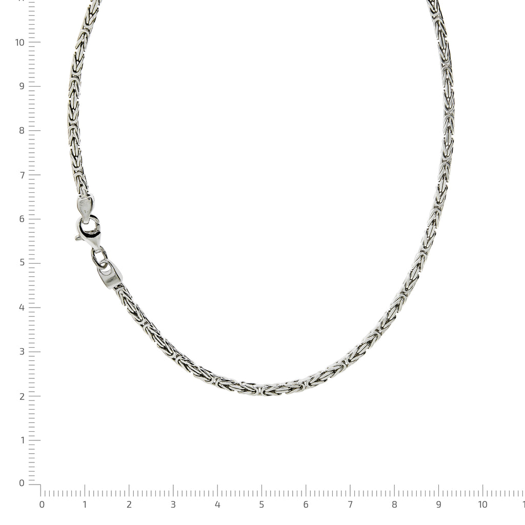 Halskette Silber 925 poliert Königskette 2,2mm breit