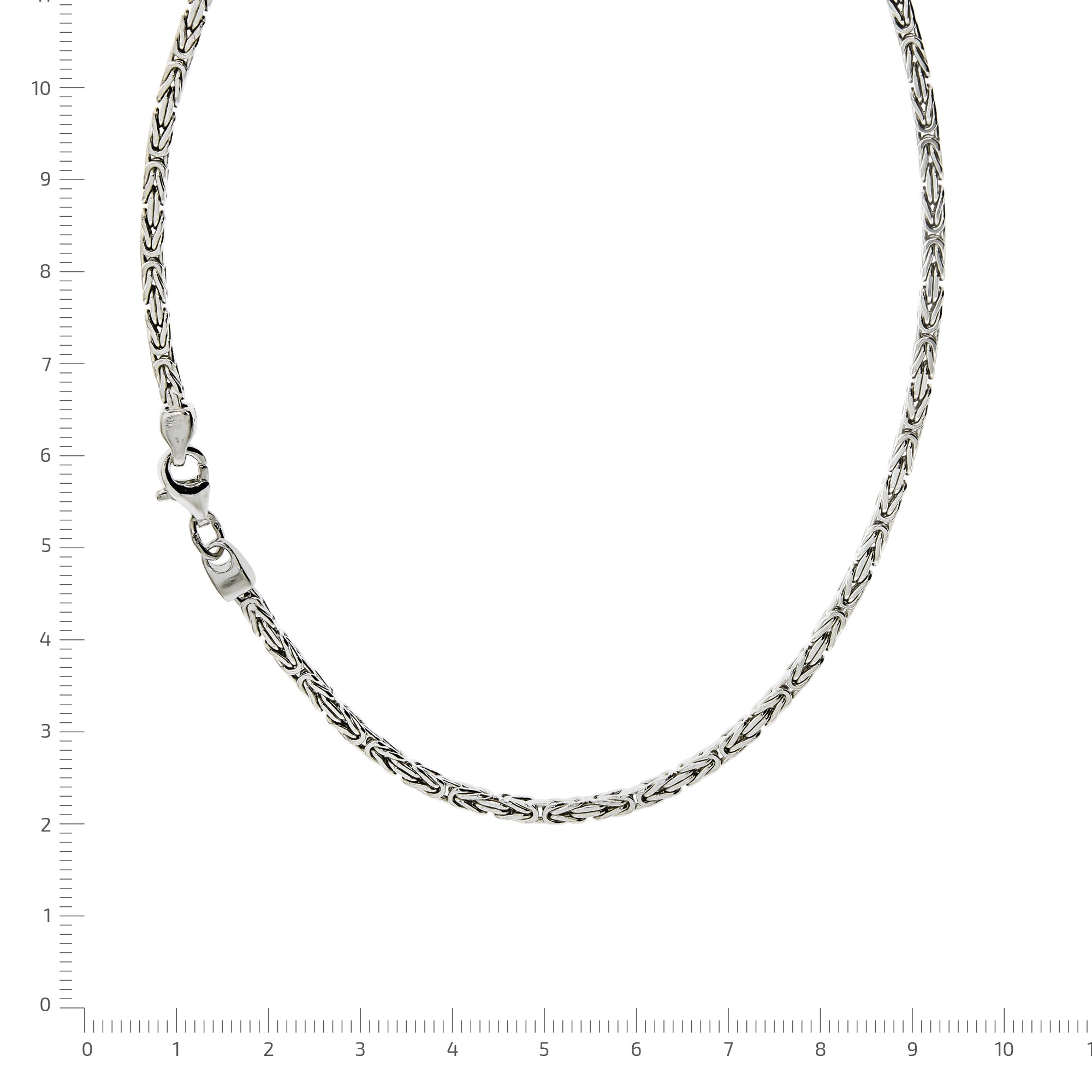 Halskette Silber 925 poliert Königskette 2,2mm breit