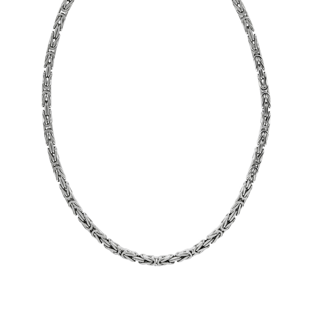 Halskette Silber 925 poliert Königskette 4mm breit