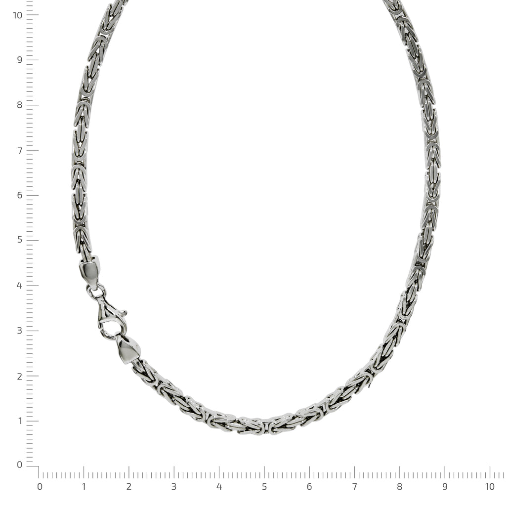 Halskette Silber 925 poliert Königskette 4mm breit