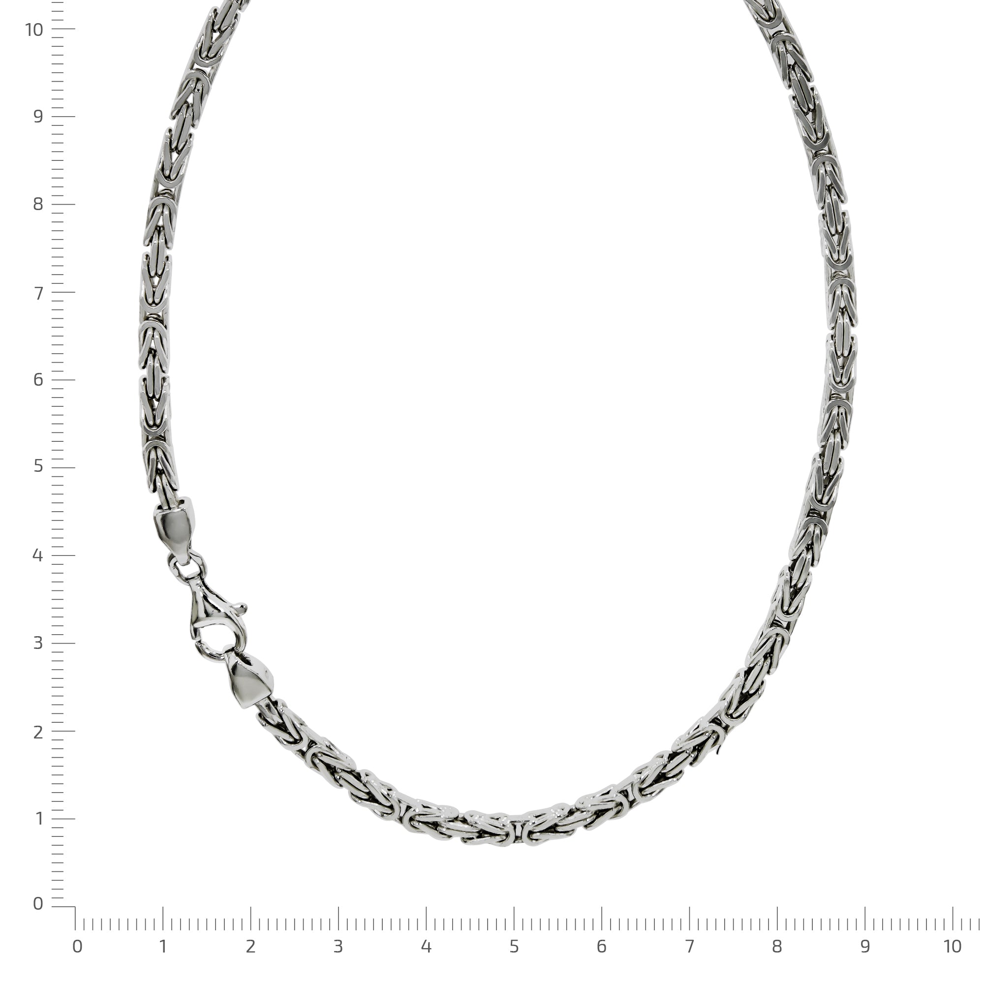 Halskette Silber 925 poliert Königskette 4mm breit