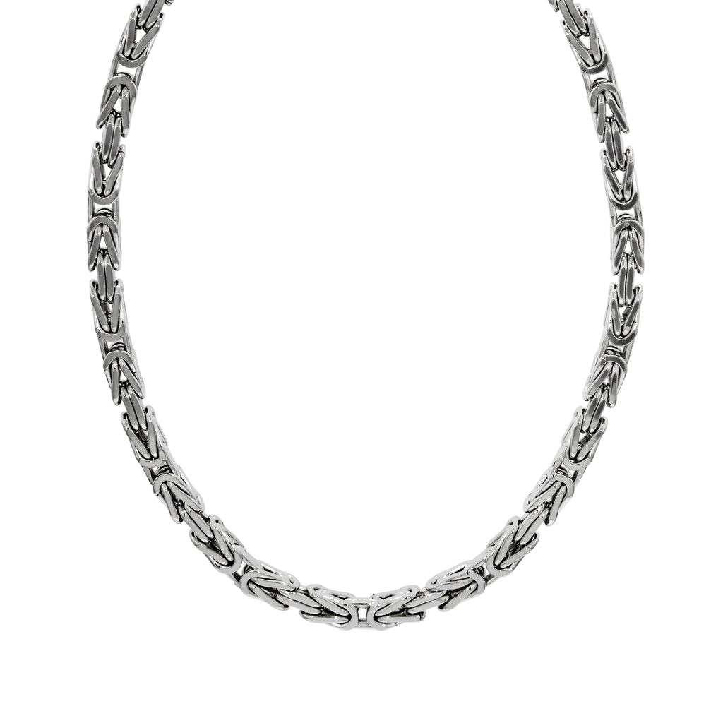 Halskette Silber 925 poliert Königskette 5mm breit