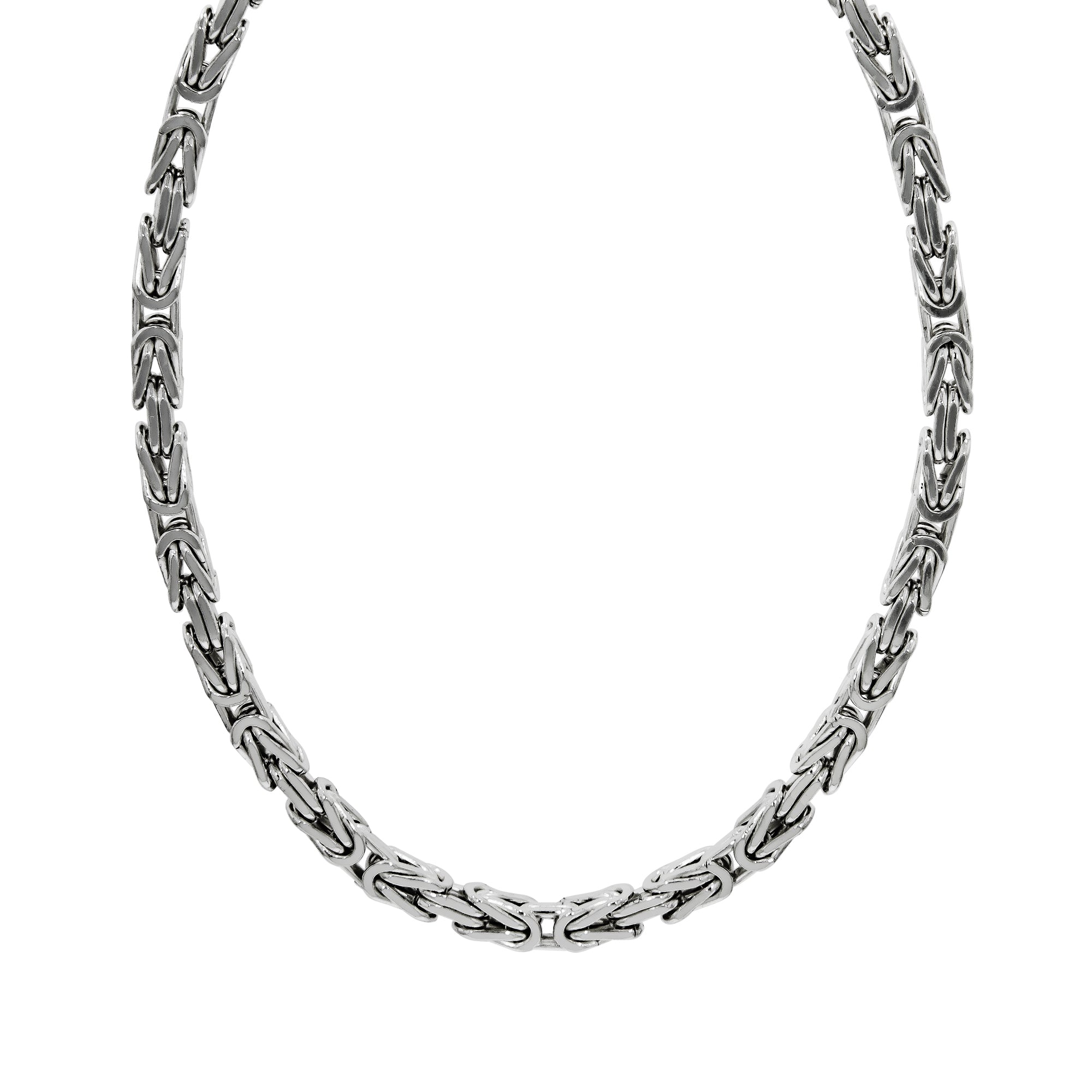 Halskette Silber 925 poliert Königskette 5mm breit